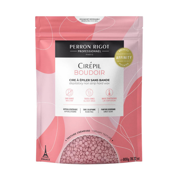 Cirepil  Boudoir  800g  28.22 oz Hard Wax Beads Bag  Hypoallergenic  Allergen Free and  Rosin Free for Sensitive Skin  Professional Stripless Hair Removal for Face  and  Body  Low Temp Refill Bag