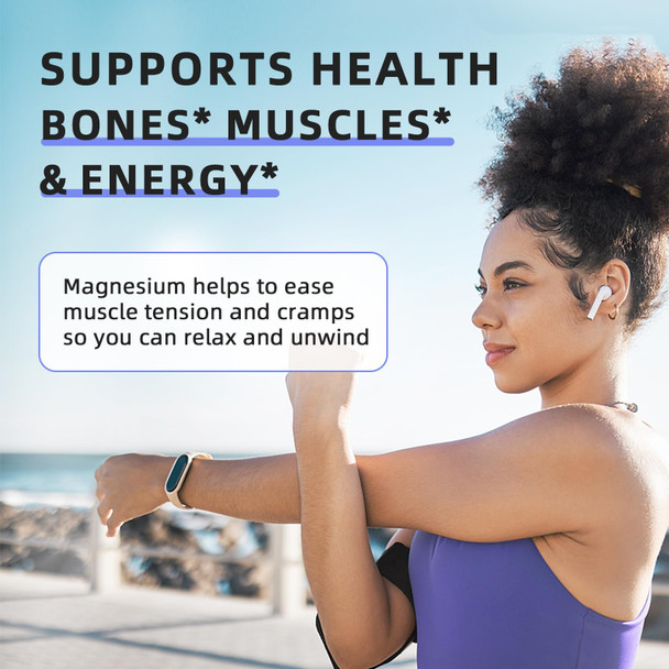 iMATCHME Magnesium Glycinate 850mg Capsules with L-Theanine 60 Count