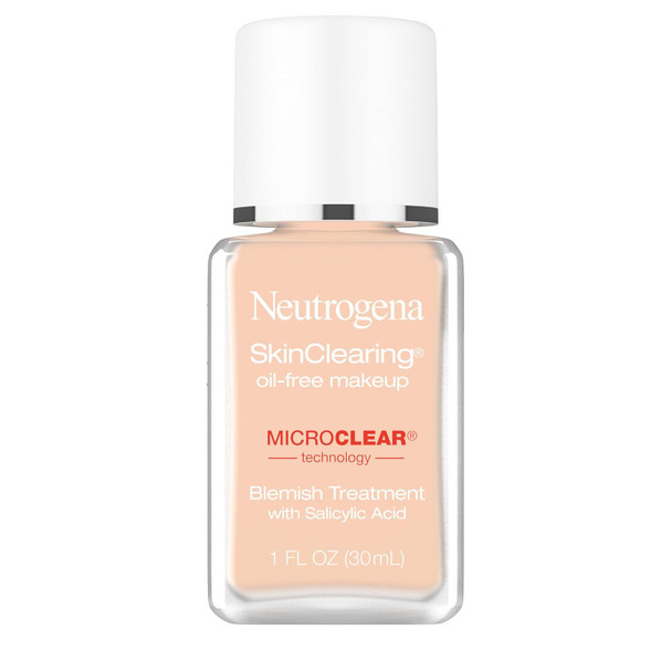 Neutrogena SkinClearing Oil-Free Acne and Blemish Fighting Liquid Foundation - 80 Medium Beige, 1 fl. oz