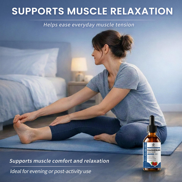 iMATCHME Sleep Support Liquid Magnesium Glycinate Drops for Nighttime Calm 2 Fl Oz