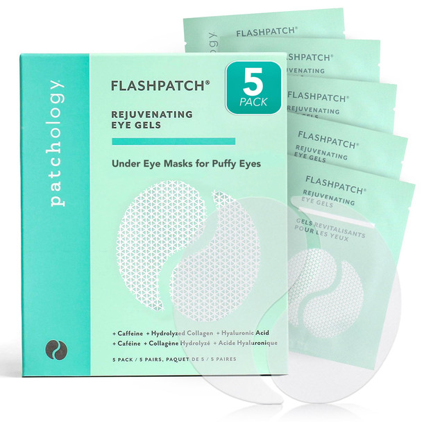Patchology Under Eye Gel Patches – Natural Eye Masks for Puffy Eyes Dark Circles & Eye Bags Soothing Skincare Treatment for All Skin Types Beauty & Personal Care Essentials (5 Pairs)