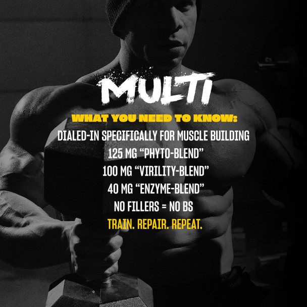 MUTANT Multi Vitamins - Men's Multivitamin for Hardcore Athletes & Body Builders Supports Muscle Function Energy Metabolism Immune Health with 70 Vitamins Minerals Antioxidants (60 Caplets CA)