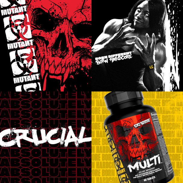 MUTANT Multi Vitamins - Men's Multivitamin for Hardcore Athletes & Body Builders Supports Muscle Function Energy Metabolism Immune Health with 70 Vitamins Minerals Antioxidants (60 Caplets CA)