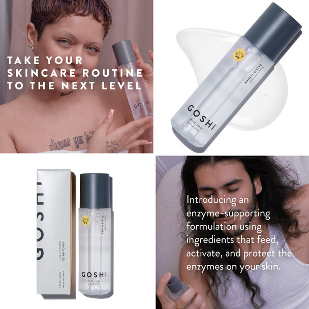 GOSHI Super Vitamin Elixir Toner for All Skin Types 5 fl. oz - Nourishing Face Toner Spray Infused with Vitamin E Cold-Pressed Sesame Oil