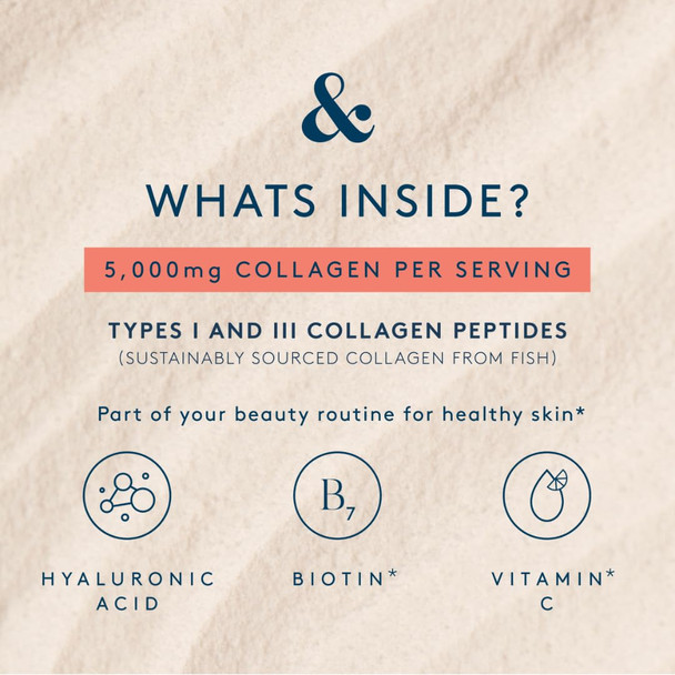 Dose & Co Marine Collagen Beauty Elixir Powder 150g | 5,000mg Marine Collagen Peptides Hyaluronic Acid & Beauty Vitamins | Supports Skin Elasticity Firmness & Hydration (Strawberry Lemonade)