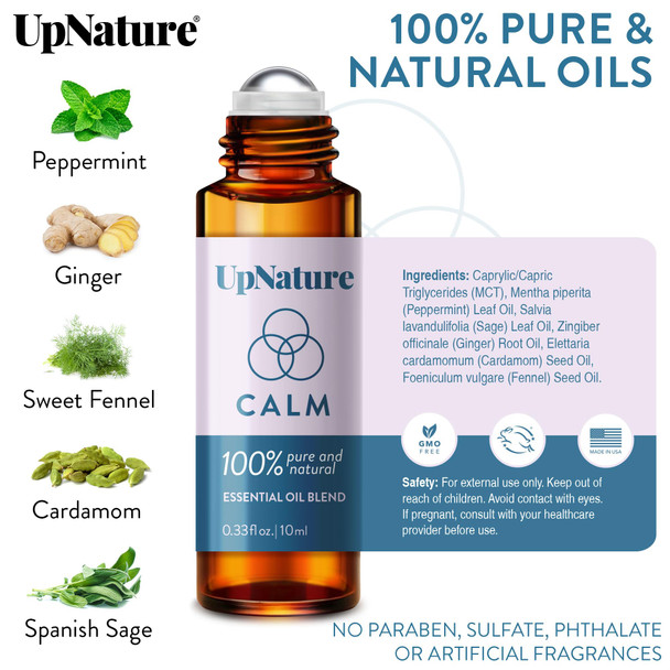 UpNature Calm Essential Oil Roll On -0.33 Fl Oz