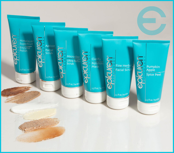 Epicuren Discovery Apricot Facial Scrub 2.5 Fl Oz Beige with dark brown flecks