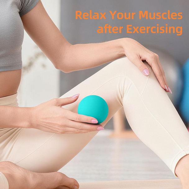 BESKAR Massage Lacrosse Balls for Myofascial Release, Trigger Point Therapy and Yoga Therapy, Foot Massage Ball to Relieve Plantar Fasciitis Green