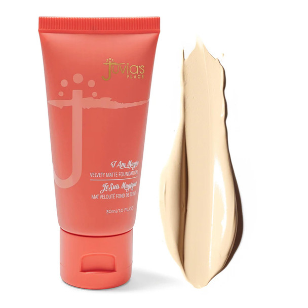 Juvia's Place I Am Magic Velvety Matte Liquid Foundation 700 - Vienna - Very Light w/Warm Undertone Makeup Foundation Full Coverage Lightweight Long Wear Velvety Matte Finish