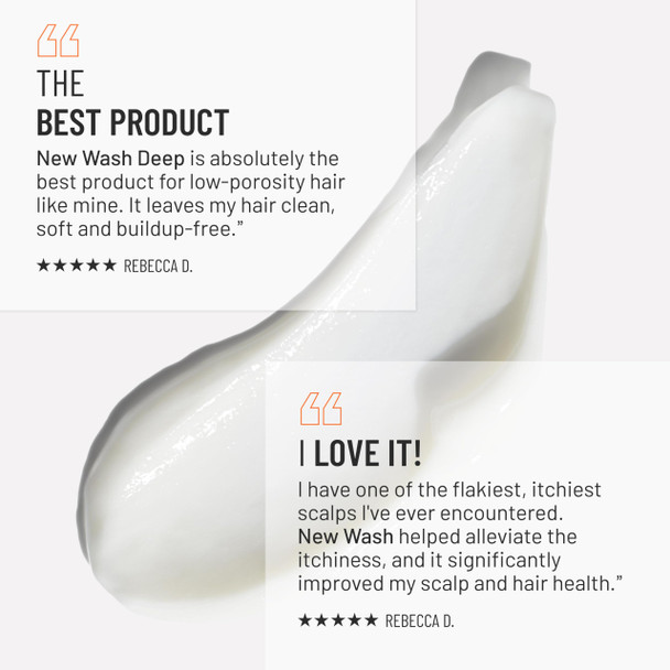 Hairstory New Wash Deep Clean Refill – Detergent-Free Cleansing Cream Shampoo & Conditioner Alternative for Oily and Fine Hair Promotes Scalp Health & Volume 8 oz