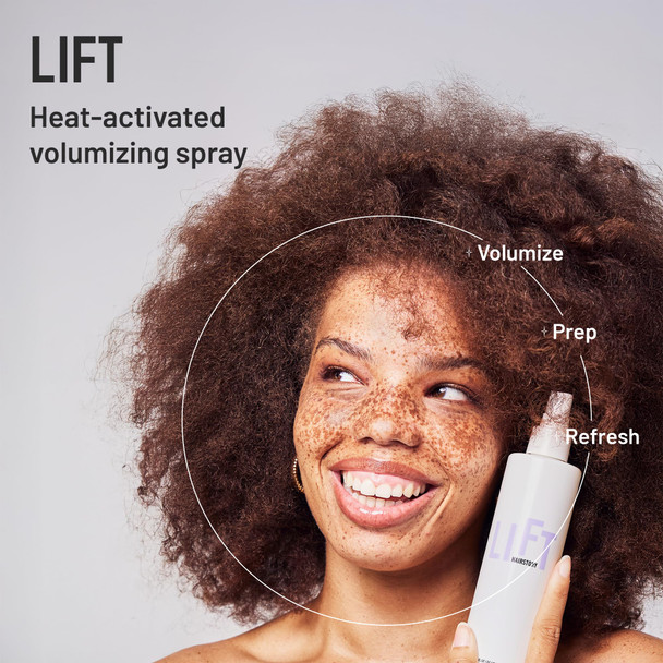 Hairstory Root Lift Heat Activated Volumizing Hair Spray Root Booster for All Hair Types Lifts Roots & Adds Volume to Thin Hair Nourishes & Moisturizes 8oz
