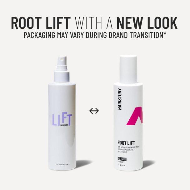 Hairstory Root Lift Heat Activated Volumizing Hair Spray Root Booster for All Hair Types Lifts Roots & Adds Volume to Thin Hair Nourishes & Moisturizes 8oz
