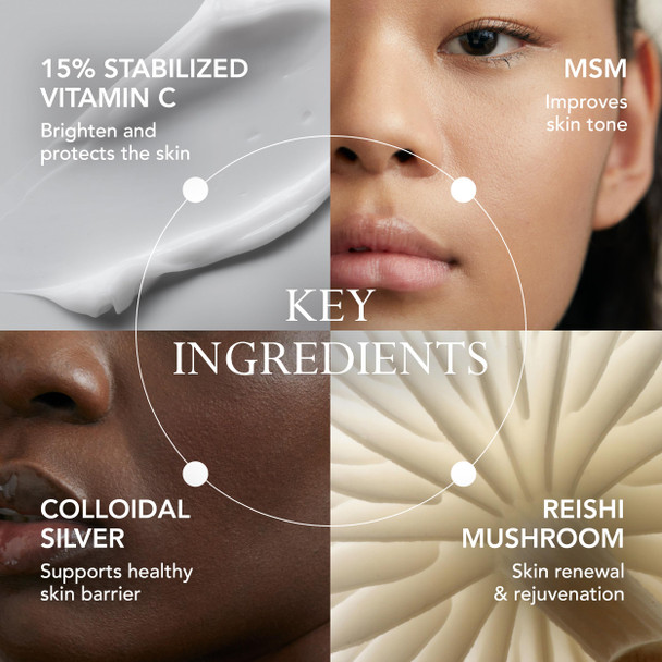 KAT BURKI 15% Stabilized Vitamin C Intensive Face Cream. Brightening Moisturizer for Glowing & More Firm Skin