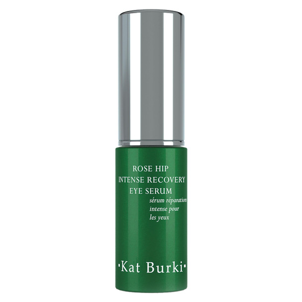 Kat Burki Rose Hip Intense Recovery Eye Serum with 1% Encapsulated Retinol Vitamin C & Niacinamide Reduces Dark Circles Puffiness & Fine Lines 0.5 Fl Oz