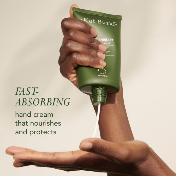 KAT BURKI Hand Therapy Moistuizing Cream with KB5 Complex Safflower & Sunflower Oils Hydrates Soothes & Protects Dry Hands 4.4 Fl Oz
