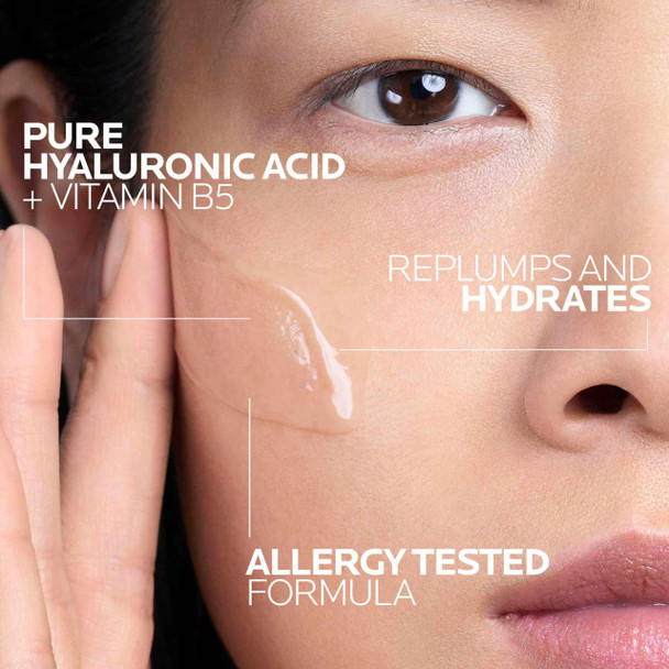 La Roche-Posay Hyalu B5 Pure Hyaluronic Acid Serum for Face Vitamin B5 + Hyaluronic Acid + Madecassoside Hydrating Serum Visibly Plumps Skin Sensitive Skin Safe Anti Aging Oil-Free  -  1.01 Fl Oz (Pack of 2)