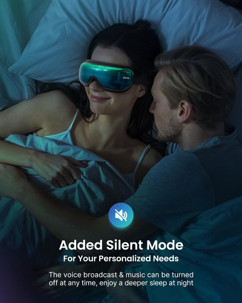 RENPHO Eye Massager with Heat Birthday Gifts for Women Men Her Eyeris 1 Heated Sleep Mask Eye Care Headache Massager for Migraines with Bluetooth Music  Green  Core