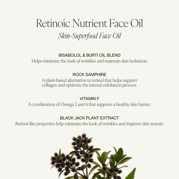 Tata Harper Retinoic Nutrient Face Oil Nourishing Face Oil Botanical Retinol Alternatives Natural Skincare 30ml