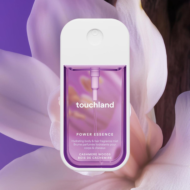 Touchland Hydrating Body & Hair Fragrance Mist – Cashmere Woods – 2 FL OZ