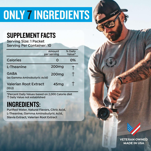 PROTEKT Electrolyte Packets for Recovery & Hydration, Raspberry, 10 Pack | GABA L Theanine Supplement | Melatonin-Free Sleep Aid for Adults, Mixed Berry, Pack of 10