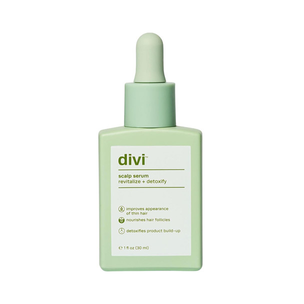 Divi Scalp Serum for Thinning Hair Clinically Tested, Non-Greasy Formula with Amino Acids, Caffeine & Rosemary Oil Promotes Healthy Scalp & Fuller-Looking Hair, Reduces Oil & Product Buildup - 30 ml - 1 Month Supply