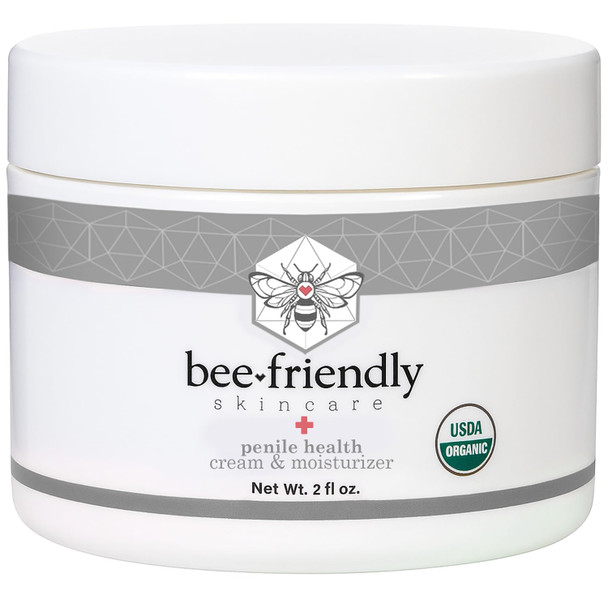 Beefriendly Organic Penile Health Creme Usda Certified Cream Natural Moisturizer Aids With Dry Chafed Itchy Irritated & Sensitive Male Skin 2 Oz