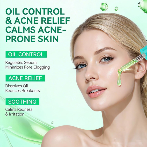 Breylee Tea Tree Acne Treatment Serum Clear Skin Serum For Clearing Severe AcneBreakout Remover Pimple And Repair Skin (20Ml0.67Oz)