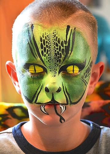 Ccbeauty Green Liquid Makeup Foundation Green Face Paint Professional Face Painting Kit Buildable & Flawless Full Coverage & High Pigmented Non-Toxic Body Paint For Halloween Costume Makeup