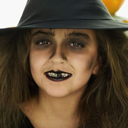 Ccbeauty Black Tooth Paint Temporary Black Out Teeth Liquid Missing Teeth Makeup For Stage & Theater Rotten Teeth Sfx Makeup For Halloween Witch Zombie Pirate Costume Quick Dry Safe & Non-Toxic