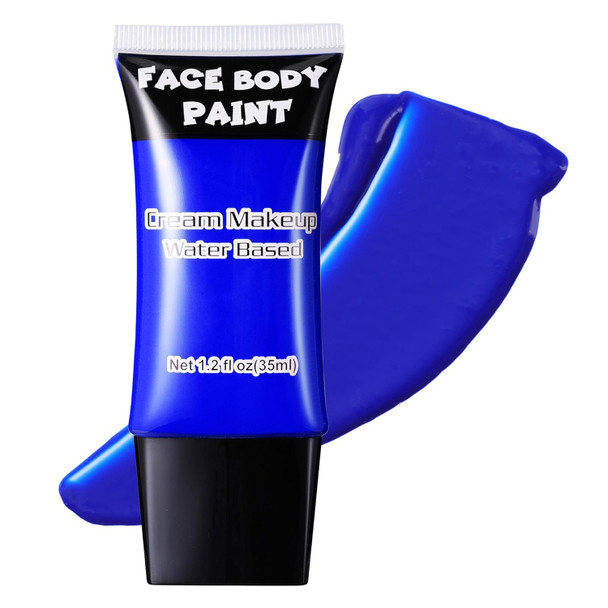 Ccbeauty Black Face Paint Cream Face Painting Kit Professional Water Based Body Paint Full Coverage Foundation Makeup Halloween Sfx Makeup For Clown Joker Skeleton Ghost Zombie Vampire Cosplay