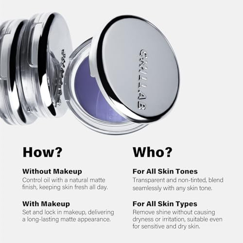 Chillab Signature Trio Set Limited Edition Box With Lavender Matte Powder (10G New Packaging & 5G Travel Size Exclusive) Long-Lasting Oil Control Non Powdery Translucent For Her & Him