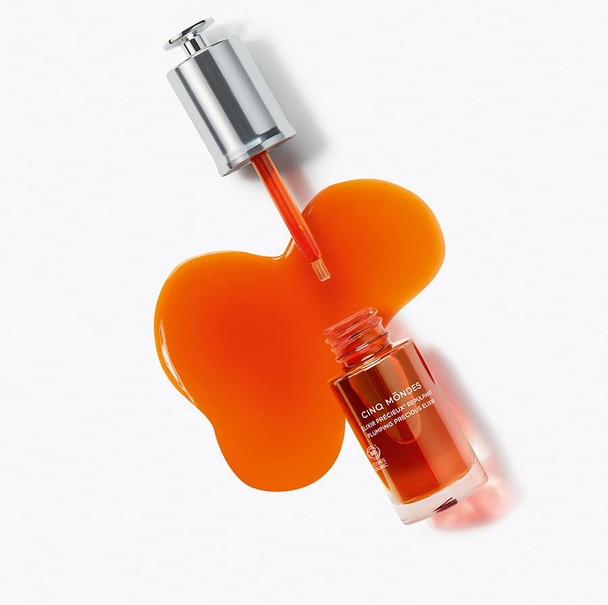 Cinq Mondes Plumping Precious Elixir Facial Oil Serum 0.50 Fl Oz - With Blackcurrant Seed Oil And Plant Super Oils To Help Firm And Tone Mature Skin - With Natural Essential Fatty Acids