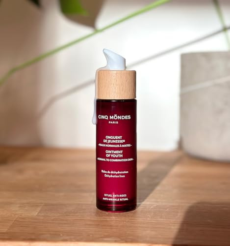 Cinq Mondes Ointment Of Youth - Light Weight Moisturizer For Normal To Combination Skin With Natural Plant Antioxidants And Hyaluronic Acid - 1.7Oz