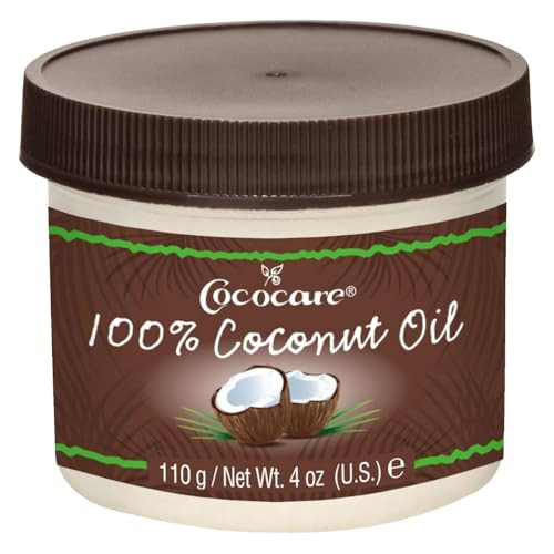 Cococare 100% Pure Coconut Oil - All Natural Coconut Oil For Skin And Hair 4 Oz - 2 Pack