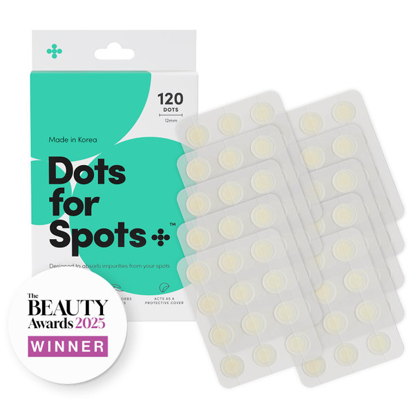 Dots For Spots Pimple Patches For Face - Fast Acting Translucent Hydrocolloid Zit Patches That Unclog Pores - Korean Skincare - Vegan Cruelty Free - (120 Count)