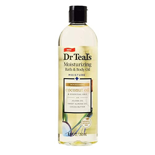 Dr Teal'S Dr. Teals Bath & Body Oil Variety Set (2 Pack 8.8Oz Ea.) - Ultra Rich Shea Butter & Nourishing Coconut Oil - Essential Oils Hydrate Skin & Alleviate Daily Stress - At Home Spa Kit