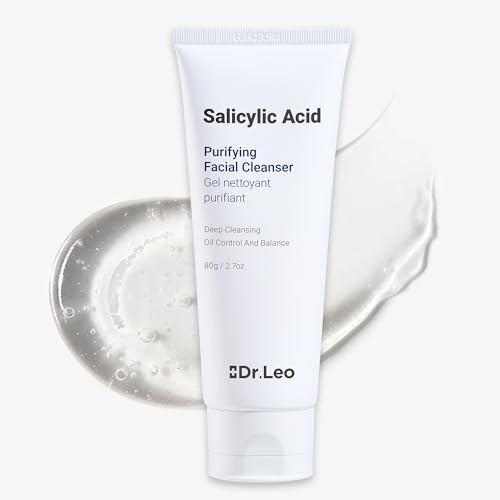 Dr.Leo Salicylic Acid Foaming Cleanser Face Wash For Oily Combo & Acne-Prone Skin | 8 Amino Acids Gentle Non-Irritating 3X Crystal Jelly Deep Clean Oil Control Prevents Breakouts 2.7 Oz