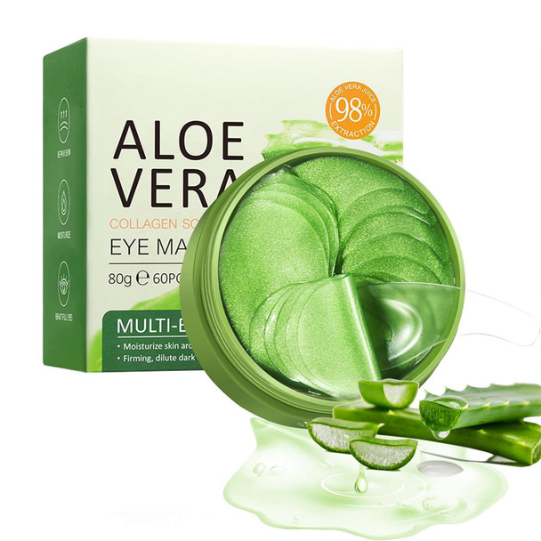 Eakroo Under Eye Patches - 60 Pcs Aloe Vera Eye Masks For Dark Circles And Puffiness Hydrating Eye Mask Skincare Eye Patches For Women Under Eye Mask Refresh Your Skin Reduce Wrinkles And Fine Lines