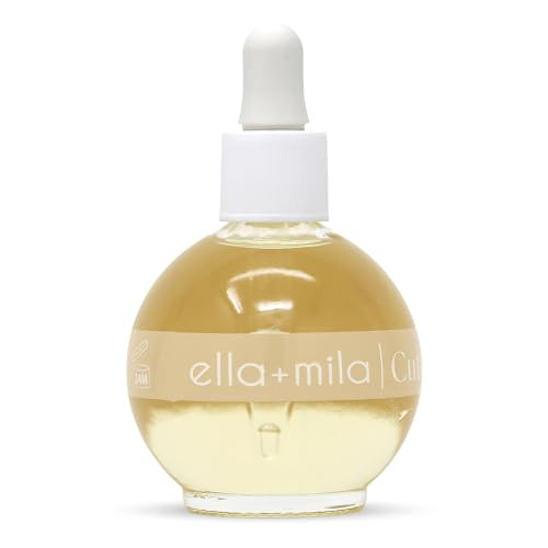 Ella+Mila Nourishing Cuticle Oil For Nails - Vanilla Dream - Nail Care Treatment For Softening Dry Cuticles - Vegan - 2.3 Fl Oz
