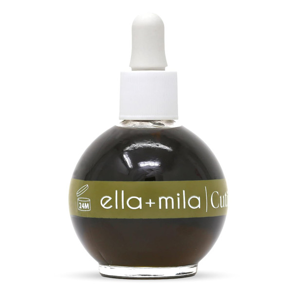 Ella+Mila Nail Cuticle Oil With Olive & Avocado - Deep Moisture Cuticle Oil For Nails - Intense Hydration For Dry Cuticles - Vegan Nail Care Products - 2.3 Fl Oz