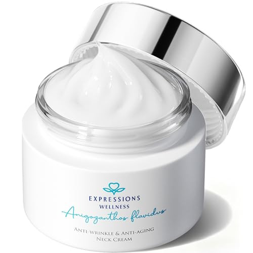 Expressions Wellness Neck Firming Cream: Tighten And Lift Neck Cream With Retinol Collagen & Peptides Anti-Aging Wrinkle Moisturizer For Face Neck Chest & D Collet 1.76 Oz