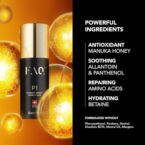 Faq P1 Manuka Honey Conductive Primer 1 Fl. Oz. - Nourishing - Amino Acids - Antioxidant & Moisturizing - Skin Care Products - For All Skin Types