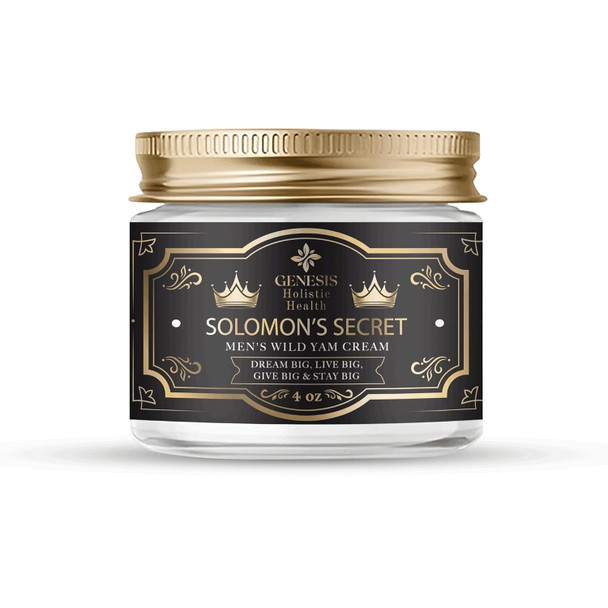 Genesis Holistic Health Genesis Solomon'S Secret Men'S Wild Yam Root Cream Organic Vitality Support For Men Non-Toxic Made In The Usa Safe & Gentle Organic Formula For Skin And Wellness (4Oz Jar)