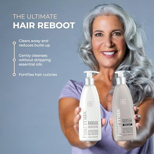 Hairmax Shampoo & Conditioner | Anti Thinning Formula | Advanced Hair & Scalp Therapy For Thinning Hair | Cleanses Hydrates & Strengthens | Sulfate & Paraben-Free | 10 Fl Oz Each