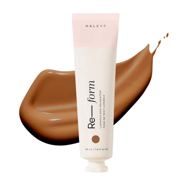 Haleys Re-Form Luminous Skin Foundation Vegan + Cruelty-Free Blurs Conceals Blendable Buildable Med-To-Full Coverage Weightless Oil-Free All-Day Wear Hyaluronic Acid All Skin Types (2.5)