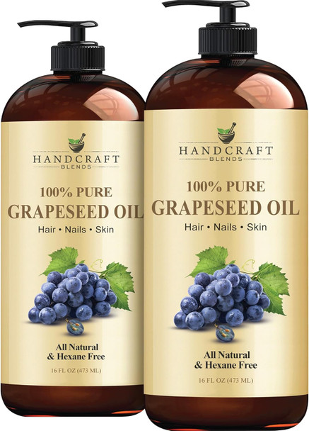 Handcraft Blends Organic Fractionated Coconut Oil | 100% Pure And Natural | Bath & Body Oil | Premium Grade Carrier Oil | Skin | Hair | Body | Massage | Hexane-Free | 8 Fl Oz
