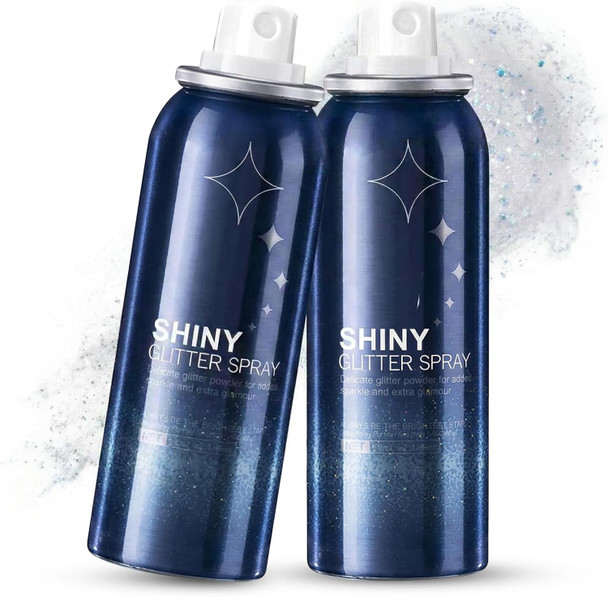 Hanywil Body Glitter Glitter Spray For Hair And Body Spray Hairspray Clothes Long-Lasting Shimmer Suitable Stage Festival Rave Makeup Prom 2.11 Fl Oz