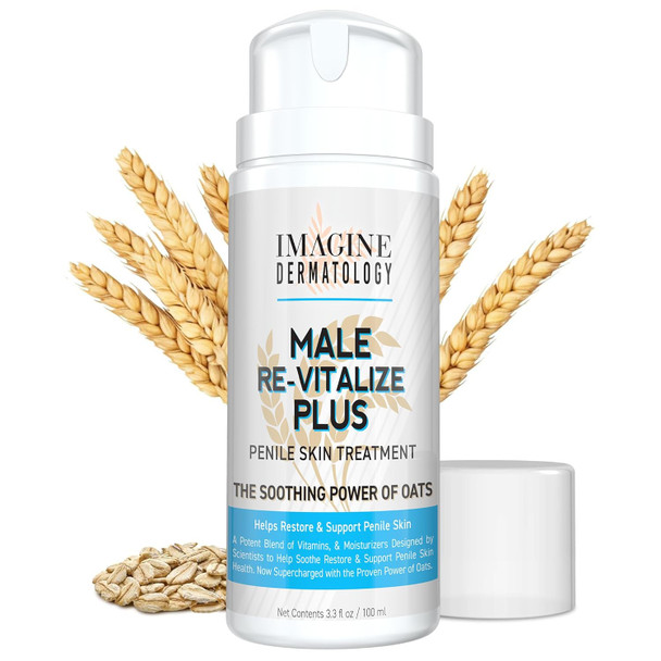 Imagine Dermatology Male Re-Vitalize Original Penile Health Cream For Men - Relieve Restore And Support Skin - Moisturizer Penile Lotion - Large Value Size (5Fl Oz/150Ml)