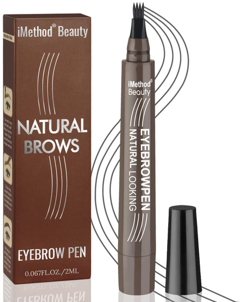 Imethod Eyebrow Pen - Upgrade Eyebrow Tattoopen Eyebrow Makeup Long Lasting Waterproof And Smudge-Proof Dark Brown