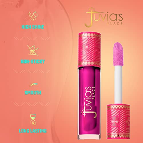 Juvia'S Place Lip Gloss Glass Sweet Beets Berry Long Lasting Hydrating The Reds & Berries16 Oz